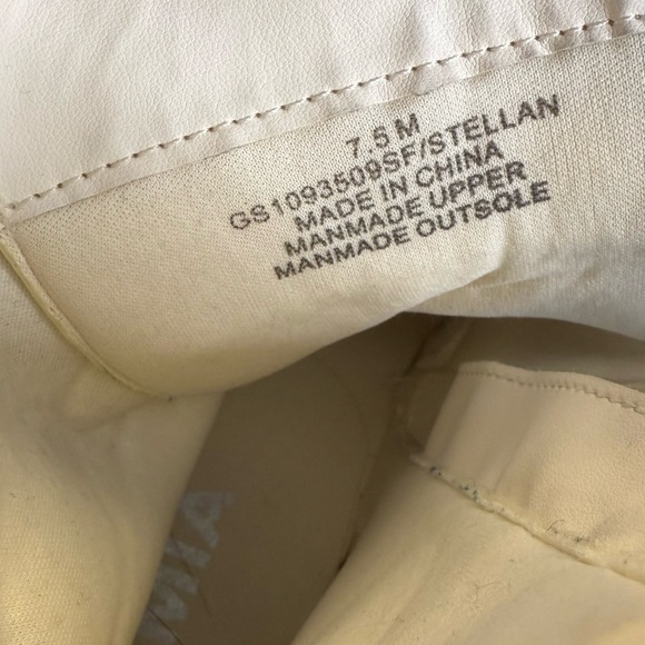 MIA Stellan Off-White Combat Boots Size 7.5 Buckle Detail - Picture 7 of 7